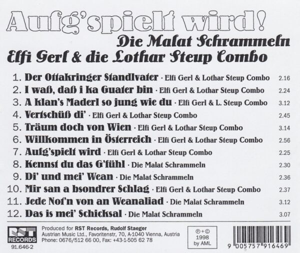 Lothar Steup Combo, Elfi Gerl, Malat Schrammeln, Instrumental