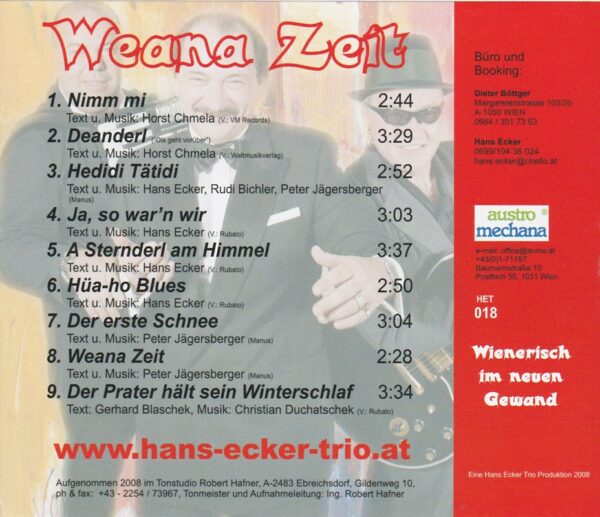 Peter Jaegersberger, Rudi Bichler, Wienerlied, CD