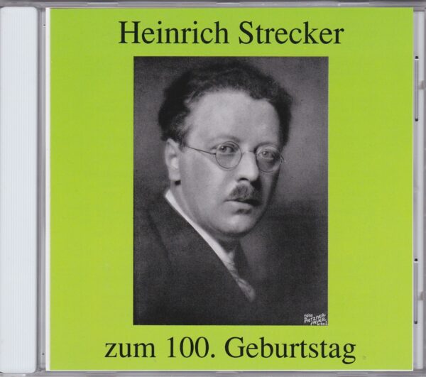Heinrich Strecker, Imhoff, Hörbiger, Rotter, CD, Preiser