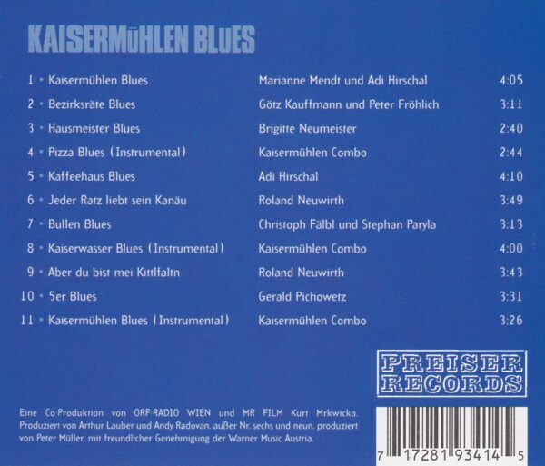 Kaisermühlenblues, Donaustadt, Adi Hirschal, Marianne Mendt, CD zur TV Serie,