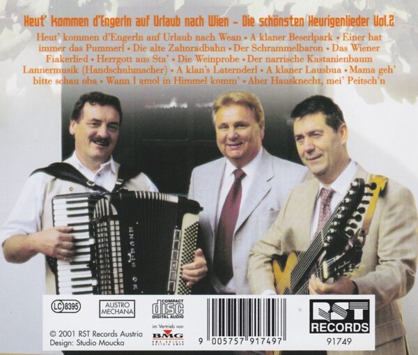 Wolfgang Kahler, Schoendorfer, Poslusny, Wienerlieder, CD