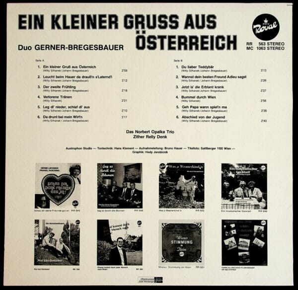 Silhanek, Gerner, Bregesbauer, Wienerlied, Schallplatte, Vinyl