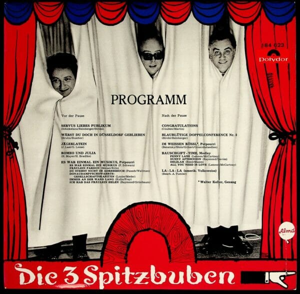 3 Spitzbuben. Spitzbuam, Strobl, Schicketanz, Reinberger, Witz, Schallplatte, Vinyl