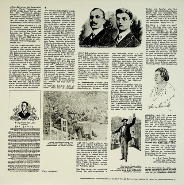 Schrammel, Wienerlied, Taenze, Matauschek, Sprung, Max Jauner, Schallplatte, Vinyl