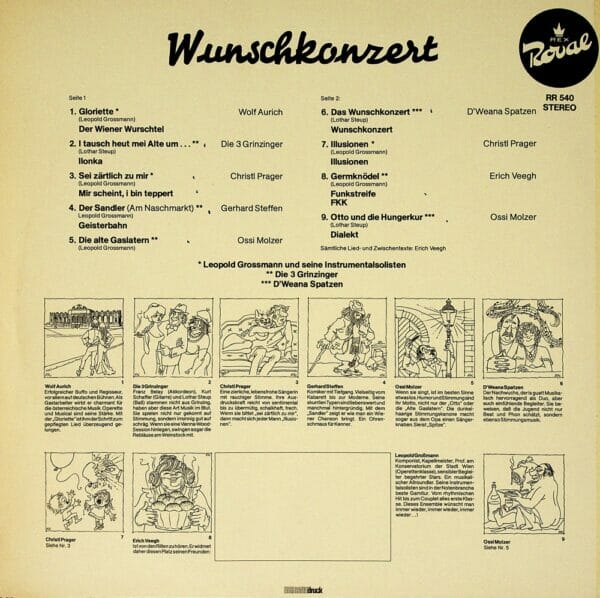 Aurich, Veegh, Prager, Steffen, Molzer, Wienerlied, Schallplatte, Vinyl