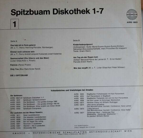 LP: Spitzbuam Diskothek 1 – Bild 2