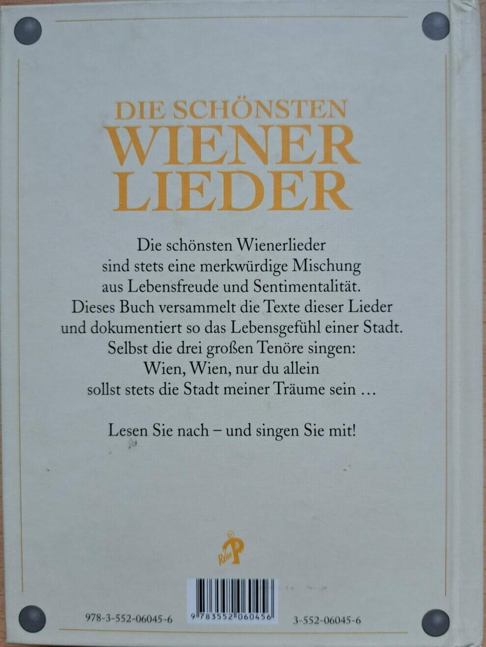 Textbuch Die schönsten Wienerlieder von Leo Parthé radiowienerlied.at