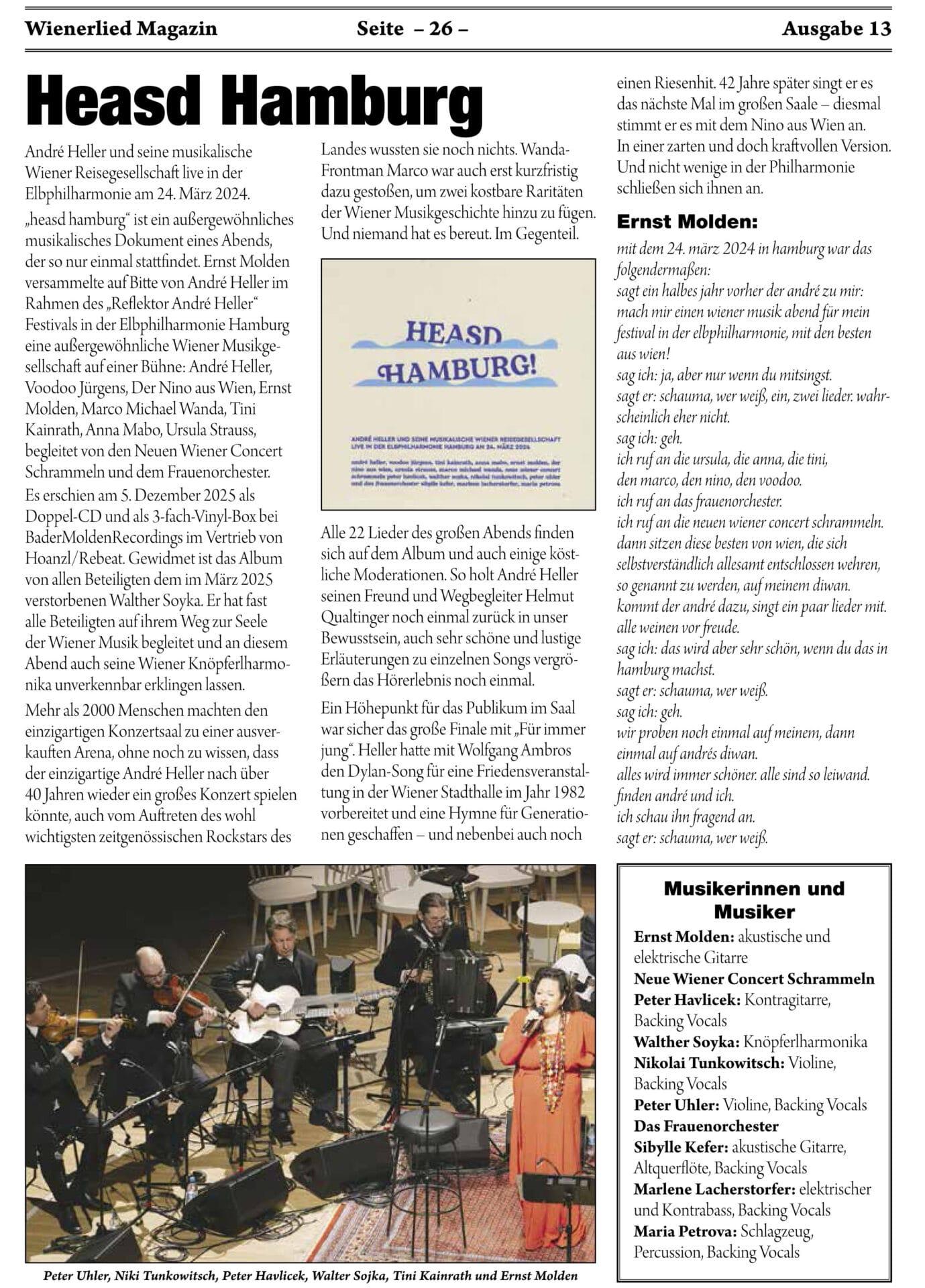 Wienerlied Magazin ABO 2026 bestellen oder verlängern – Bild 4