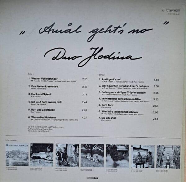 LP: Duo Hodina- Amol geht´s no – Bild 2