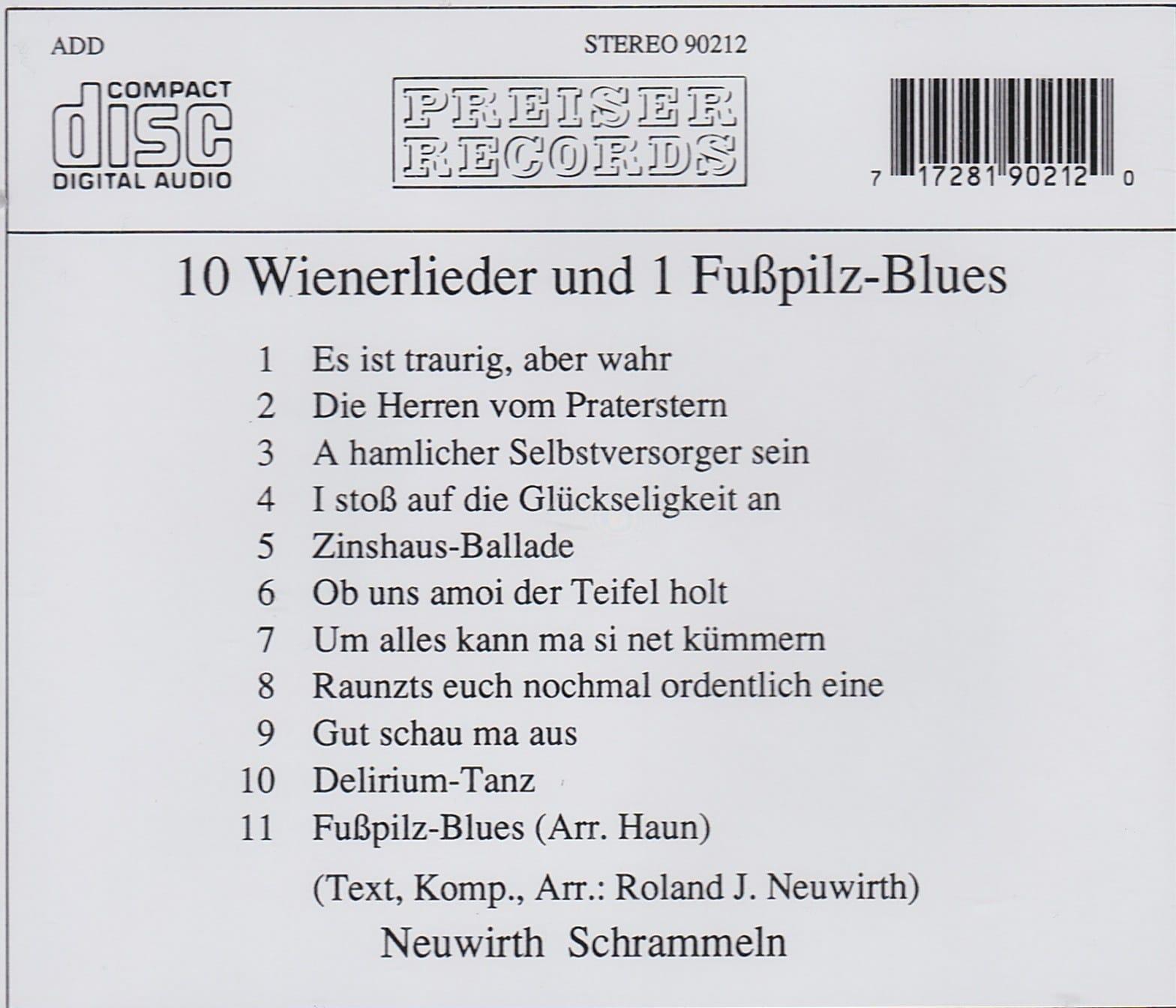 CD Roland Neuwirth- 10 Lieder und ein Fußpilzblues – Bild 2