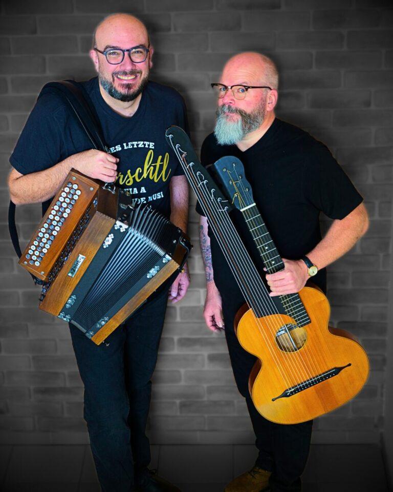 Wienerlied, Pawlatschen, Harmonika, Kontragitarre