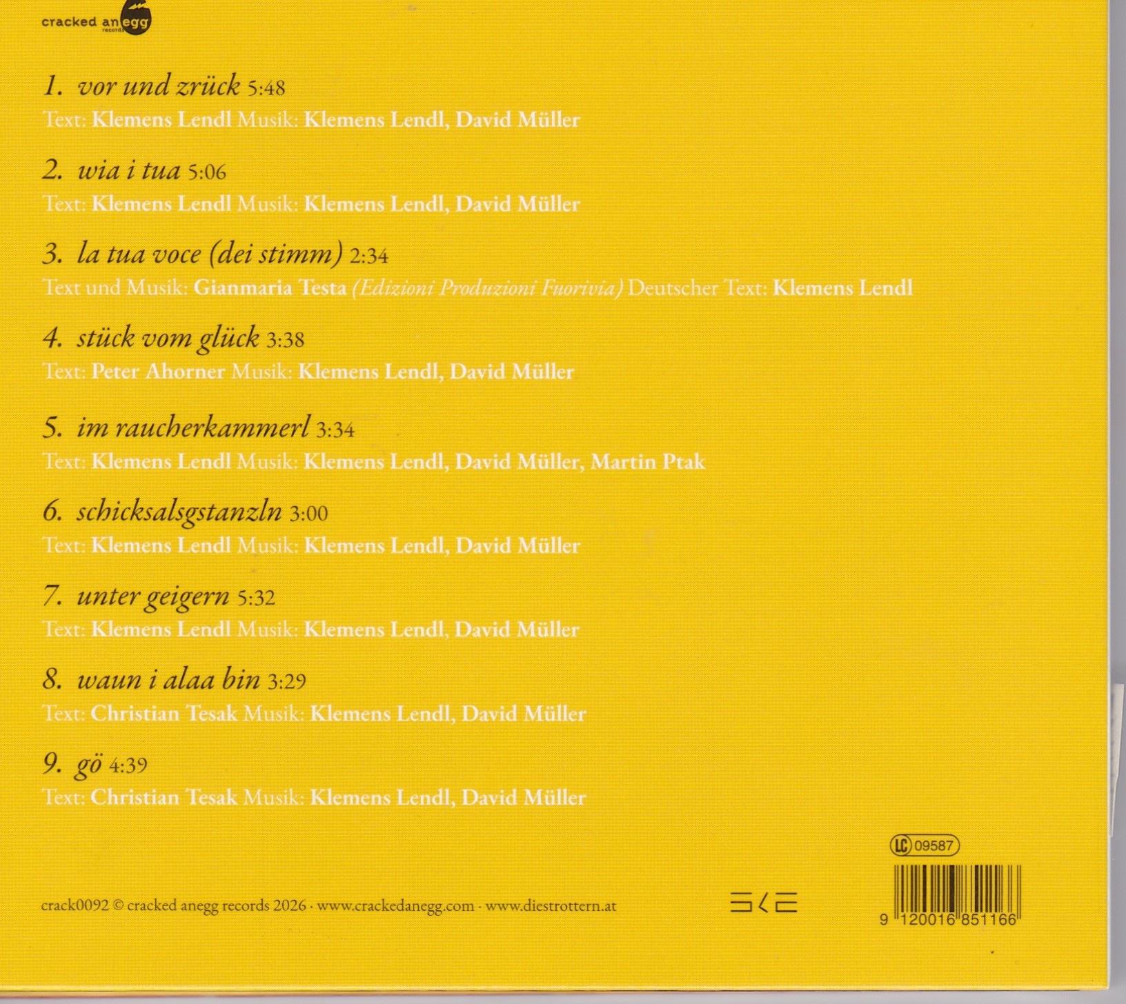 CD: Die Strottern- Wia i tua – Bild 2