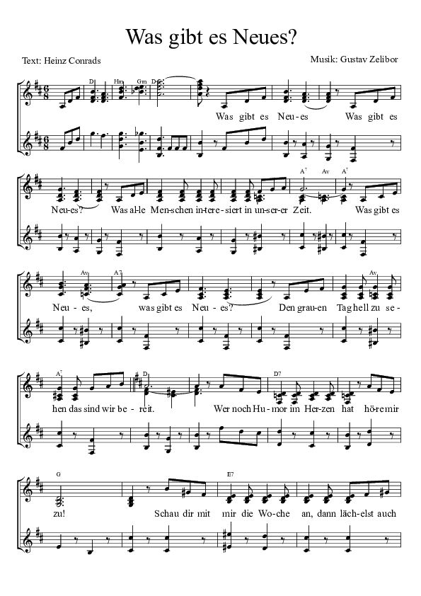 Was gibt es NeuesKlavier