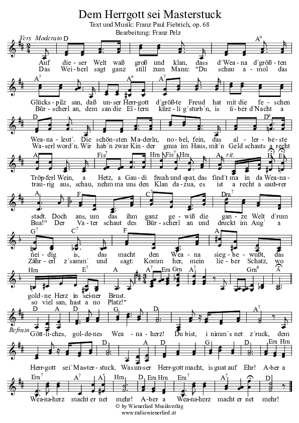 Dem Herrgott sei Masterstuck