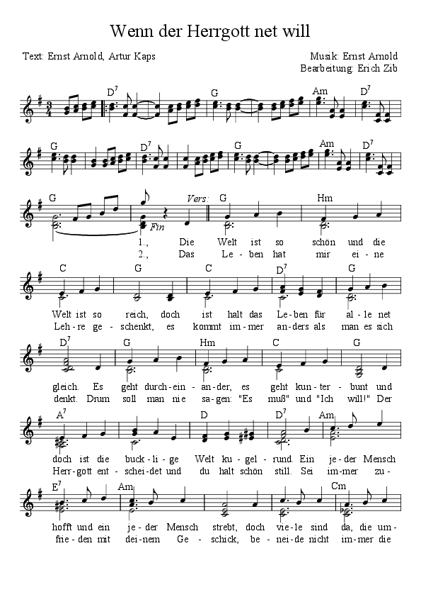 Wenn der Herrgott net will