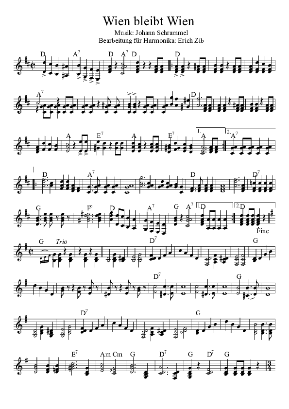 Wien bleibt Wien mit Text