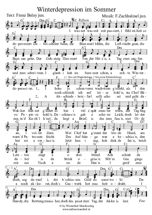 Winterdepression im Sommer