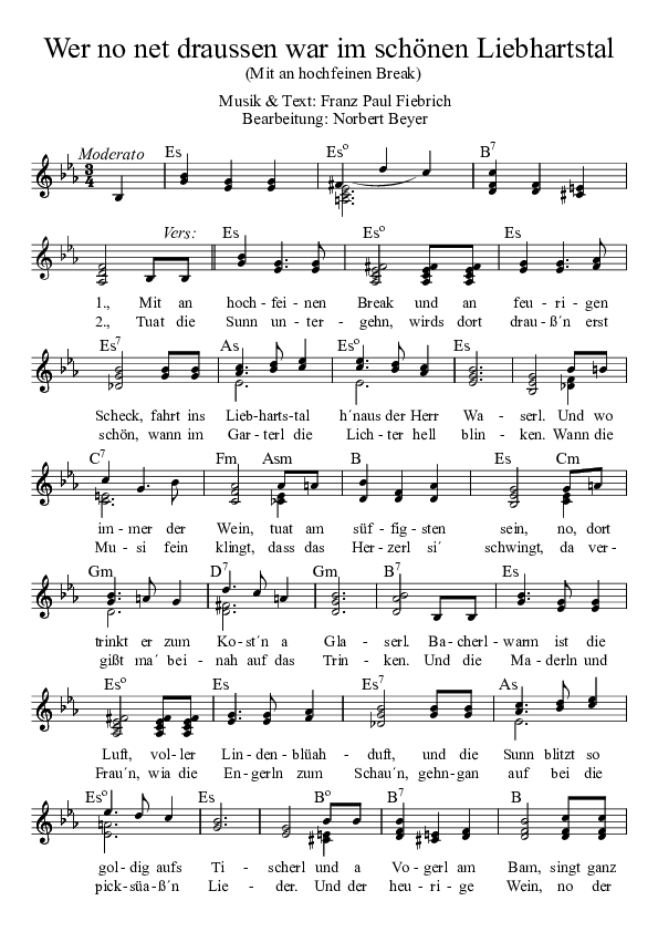 Wer no net draussen war im schoenen Liebhartstal