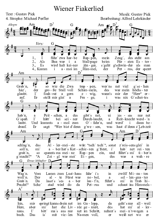 Wiener Fiakerlied