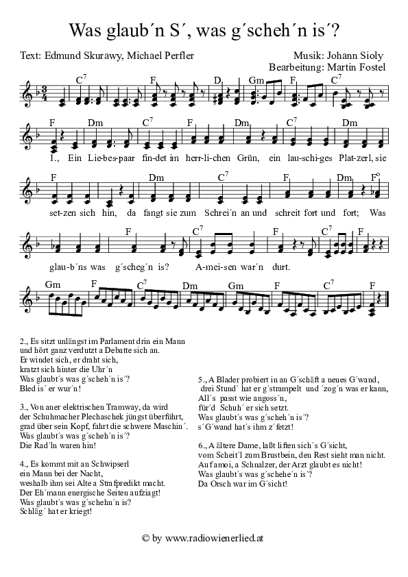 Was glaubens was gschehn is